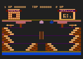 Popeye title screen for Atari 5200